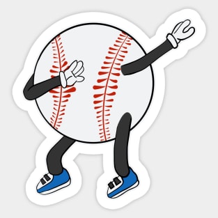 Dabbing Baseball Sticker